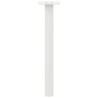 Pieds de table basse 4 pièces Blanc 42 cm Acier 