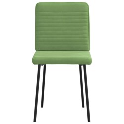 Chaises à manger lot de 6 vert clair velours 