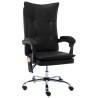 Chaise de bureau de massage Noir Similicuir 
