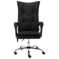 Chaise de bureau de massage Noir Similicuir 