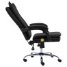 Chaise de bureau de massage Noir Similicuir 