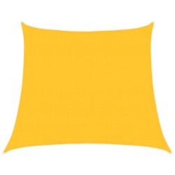 Voile d'ombrage 160 g/m² trapèze jaune 4/5x4 m PEHD 