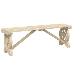Bancs de jardin lot de 2 bois de sapin massif 