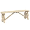 Bancs de jardin lot de 2 bois de sapin massif 