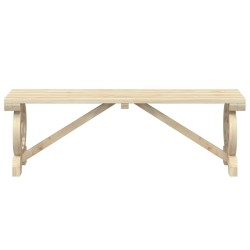 Bancs de jardin lot de 2 bois de sapin massif 