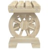 Bancs de jardin lot de 2 bois de sapin massif 