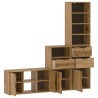 Meubles TV 4 pcs avec rangement ODDA bois de pin massif 