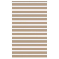 Store zèbre marron sable largeur du tissu 135,9 cm polyester 