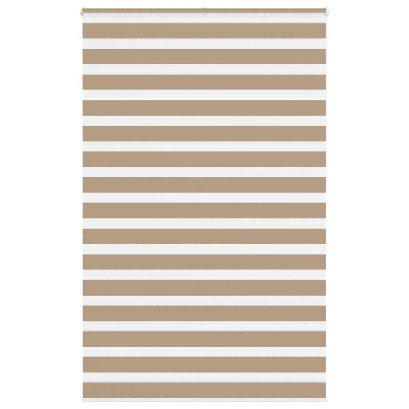 Store zèbre marron sable largeur du tissu 135,9 cm polyester 