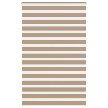 Store zèbre marron sable largeur du tissu 135,9 cm polyester 