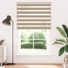 Store zèbre marron sable largeur du tissu 135,9 cm polyester 