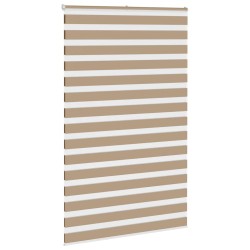 Store zèbre marron sable largeur du tissu 135,9 cm polyester 