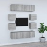 Ensemble de meubles TV 8 pcs Sonoma gris Bois d'ingénierie 