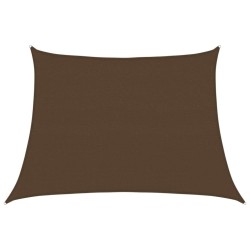 Voile d'ombrage 160 g/m² Marron 4/5x3 m PEHD 