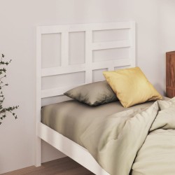 Tête de lit Blanc 81x4x104 cm Bois massif de pin 