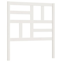 Tête de lit Blanc 81x4x104 cm Bois massif de pin 