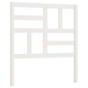 Tête de lit Blanc 81x4x104 cm Bois massif de pin 