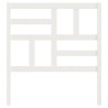 Tête de lit Blanc 81x4x104 cm Bois massif de pin 