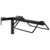 Porte-selle mural noir fer 