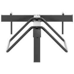 Porte-selle mural noir fer 