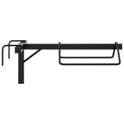 Porte-selle mural noir fer 