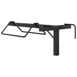 Porte-selle mural noir fer 