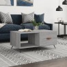 Table basse sonoma gris 90x50x40 cm bois d'ingénierie 