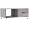 Table basse sonoma gris 90x50x40 cm bois d'ingénierie 