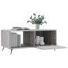 Table basse sonoma gris 90x50x40 cm bois d'ingénierie 