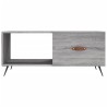 Table basse sonoma gris 90x50x40 cm bois d'ingénierie 