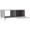 Table basse sonoma gris 90x50x40 cm bois d'ingénierie 
