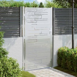 Portail de jardin 100x200 cm acier inoxydable 