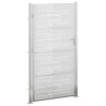 Portail de jardin 100x200 cm acier inoxydable 