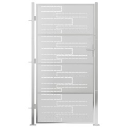 Portail de jardin 100x200 cm acier inoxydable 
