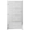 Portail de jardin 100x200 cm acier inoxydable 