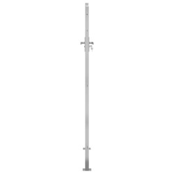 Portail de jardin 100x200 cm acier inoxydable 