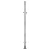 Portail de jardin 100x200 cm acier inoxydable 