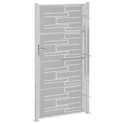 Portail de jardin 100x200 cm acier inoxydable 