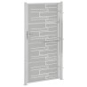 Portail de jardin 100x200 cm acier inoxydable 