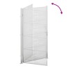Portail de jardin 100x200 cm acier inoxydable 