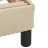 Lit avec matelas crème 80x200 cm tissu 