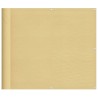 Écran de balcon sable 90x1000 cm 100% polyester oxford 