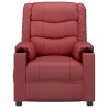 Fauteuil inclinable électrique Rouge bordeaux Similicuir 