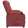 Fauteuil inclinable électrique Rouge bordeaux Similicuir 