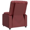 Fauteuil inclinable électrique Rouge bordeaux Similicuir 