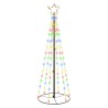 Arbre de Noël cône 108 LED Colorées 70x180 cm 