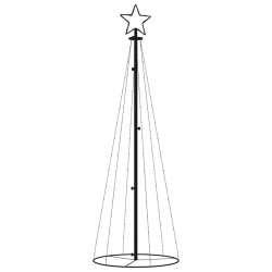 Arbre de Noël cône 108 LED Colorées 70x180 cm 