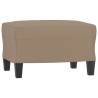 Fauteuil avec repose-pied Cappuccino 60 cm Similicuir 