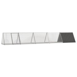 Clapier Anthracite 504,5x80,5x71 cm Acier galvanisé 