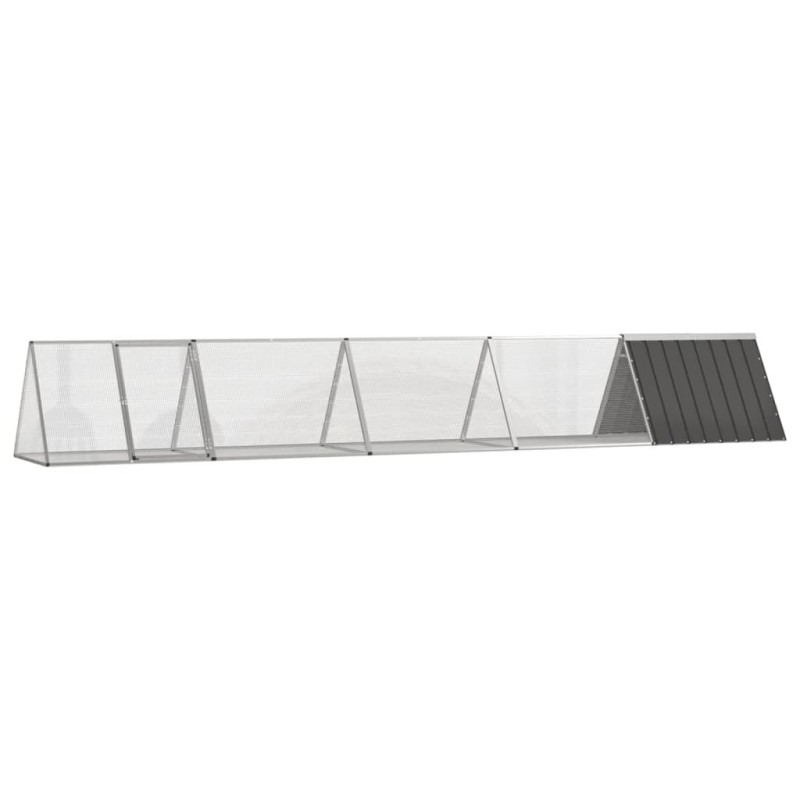 Clapier Anthracite 504,5x80,5x71 cm Acier galvanisé 